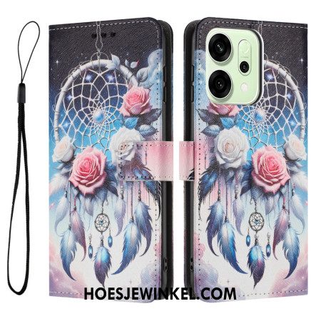 Leren Hoesje Oppo Reno 14 Pro 5g Bloemen Dromenvanger