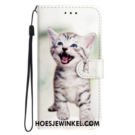 Leren Hoesje Samsung Galaxy A17 4g / 5g Kattenpatroon