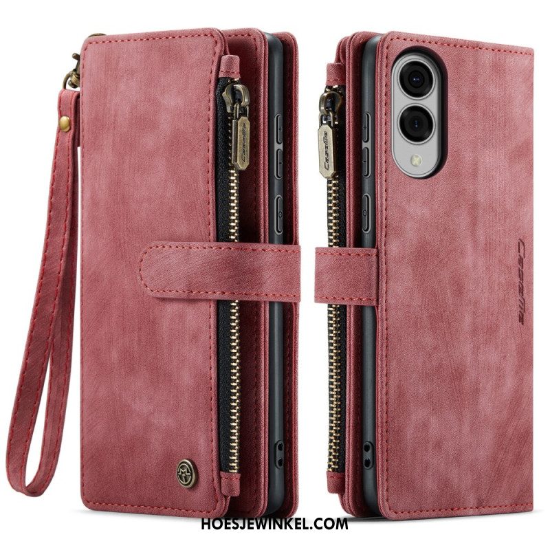 Leren Hoesje Samsung Galaxy S25 5g Edge Caseme Portemonnee