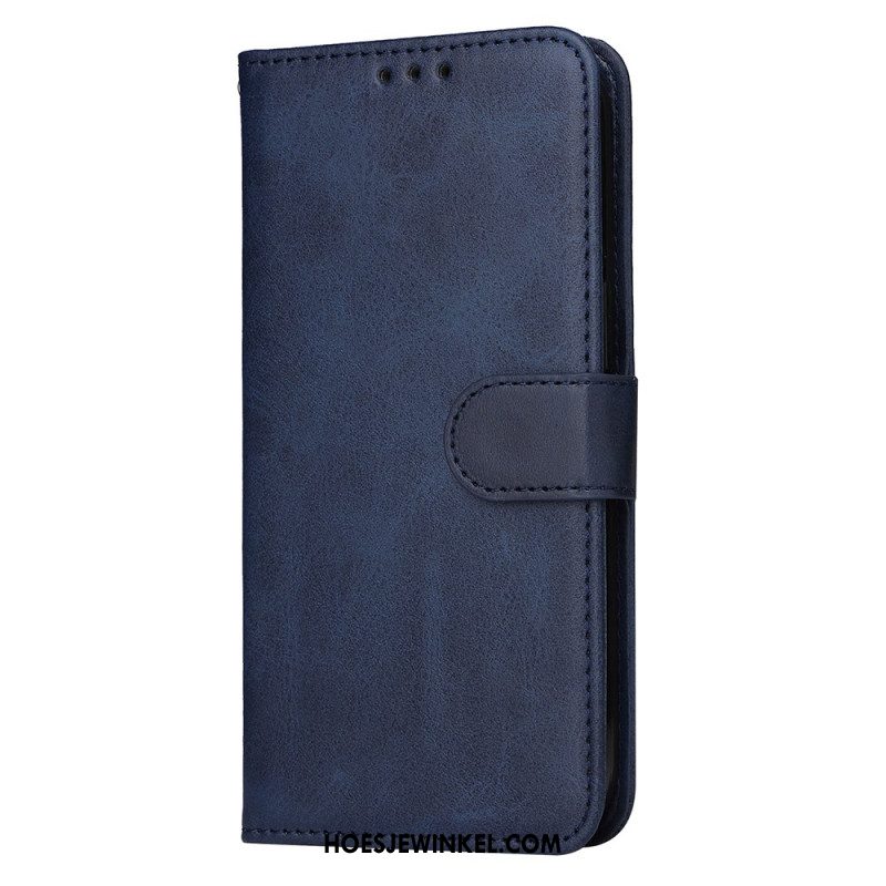 Leren Hoesje Samsung Galaxy S25 5g Edge Kalfsleertextuur Bescherming Hoesje