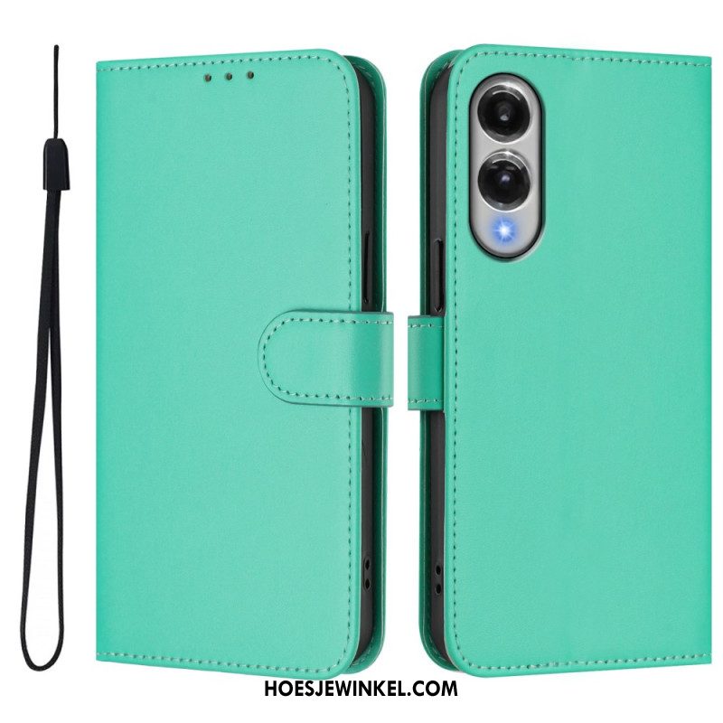 Leren Hoesje Samsung Galaxy S25 5g Edge Monochroom