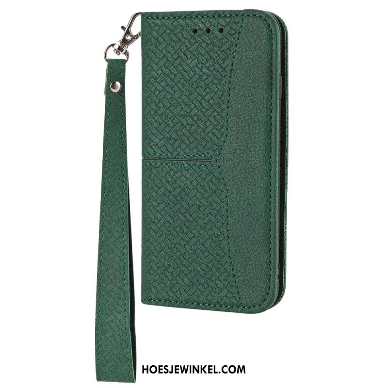 Leren Hoesje Samsung Galaxy S25 5g Sierlijke Rand Bescherming Hoesje