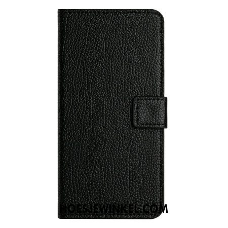 Leren Hoesje Samsung Galaxy S25 Fe Klassiek Zwart Bescherming Hoesje