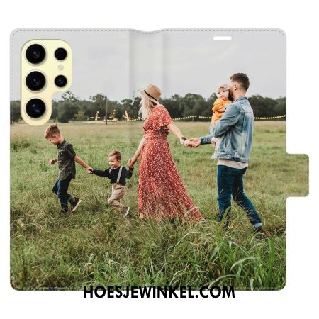 Leren Hoesje Samsung Galaxy S25 Ultra 5g Creatief Bescherming Hoesje