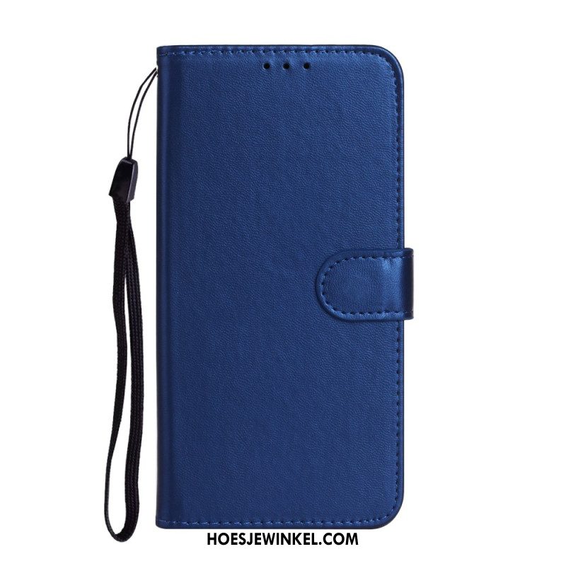 Leren Hoesje Samsung Galaxy S25 Ultra 5g Effen Kunstleer