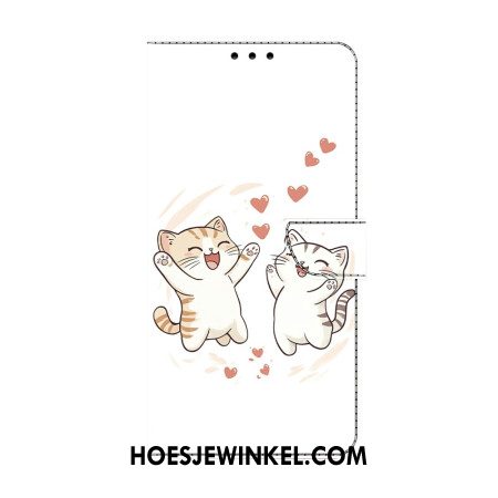 Leren Hoesje Samsung Galaxy S26 Liefde Voor Katten