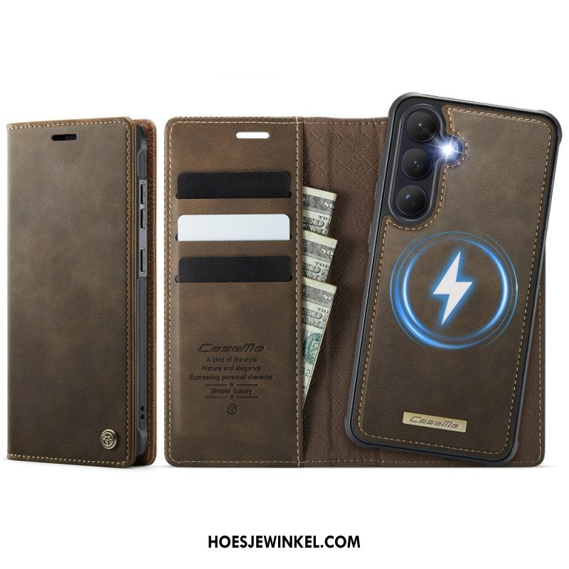 Leren Hoesje Samsung Galaxy S26 Plus Afneembare Hoes Caseme