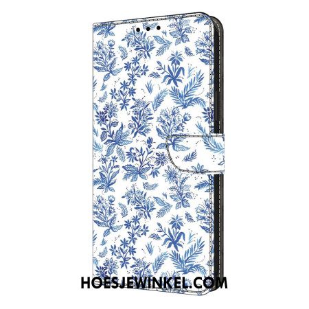 Leren Hoesje Samsung Galaxy S26 Plus Bloemenveld Bescherming Hoesje