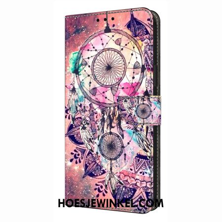Leren Hoesje Samsung Galaxy S26 Plus Dromenvangerpatroon Bescherming Hoesje