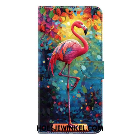Leren Hoesje Samsung Galaxy S26 Plus Kunstflamingo Bescherming Hoesje