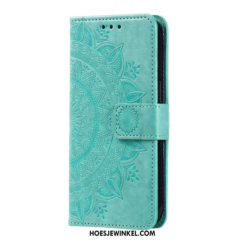 Leren Hoesje Samsung Galaxy S26 Plus Mandala Zon Bescherming Hoesje