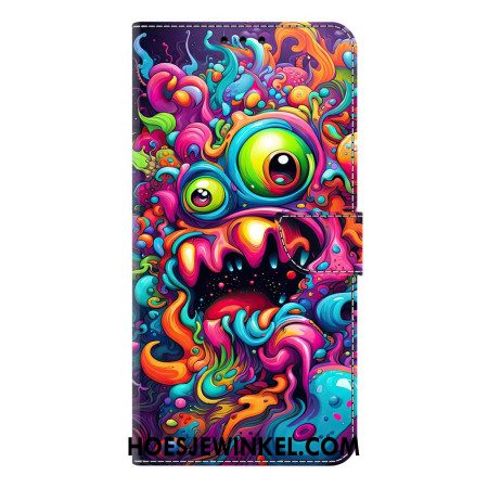 Leren Hoesje Samsung Galaxy S26 Plus Qilin Graffitimotief Bescherming Hoesje