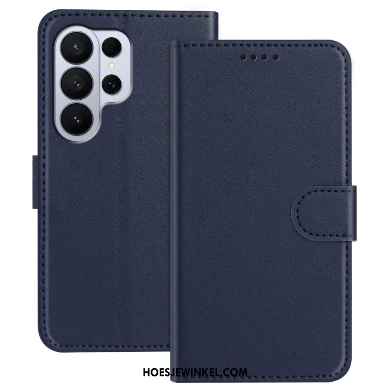 Leren Hoesje Samsung Galaxy S26 Ultra Stiksels