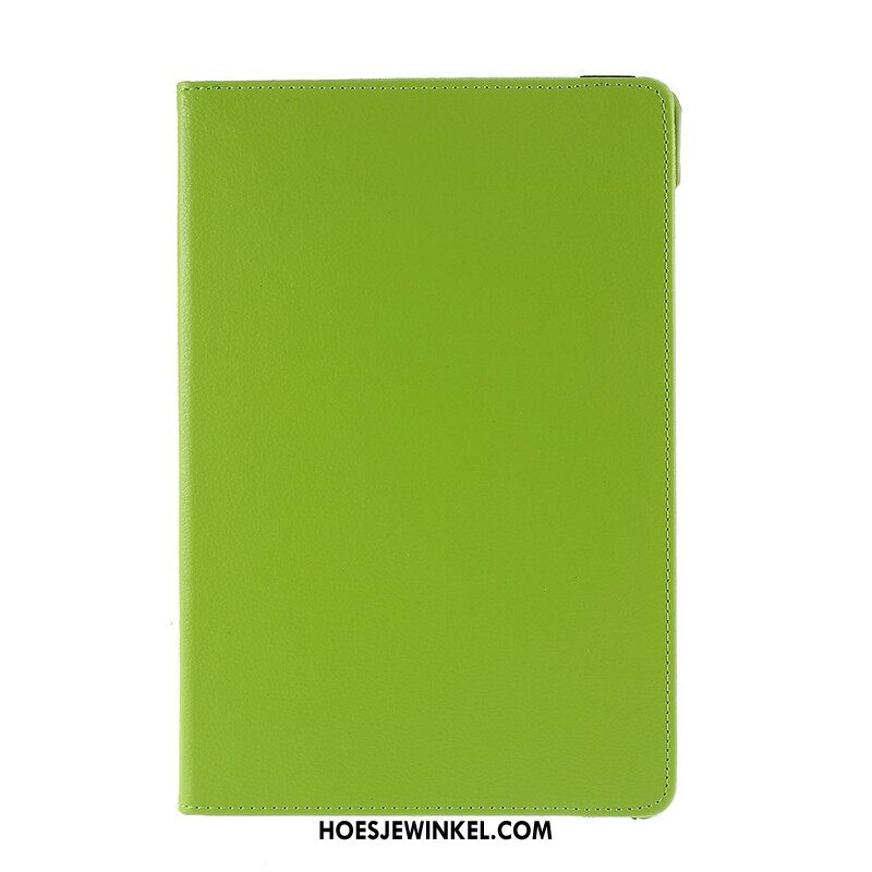 Leren Hoesje Samsung Galaxy Tab S10 Fe Plus Draaibare Lychee Kunstleren Hoes