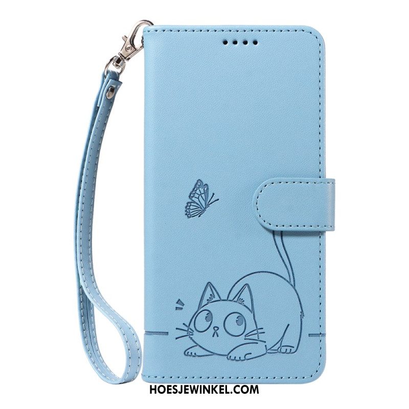 Leren Hoesje Voor Huawei Pura 80 Gelukskat