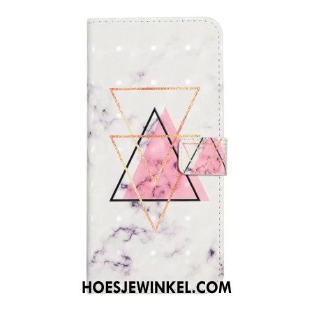 Leren Hoesje Voor Oneplus Nord 4 3d-driehoeken