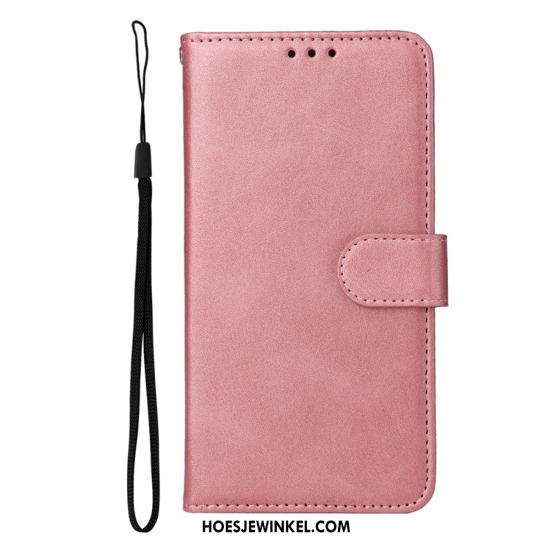 Leren Hoesje Voor Oneplus Nord 5 Leerlook Met Bandje