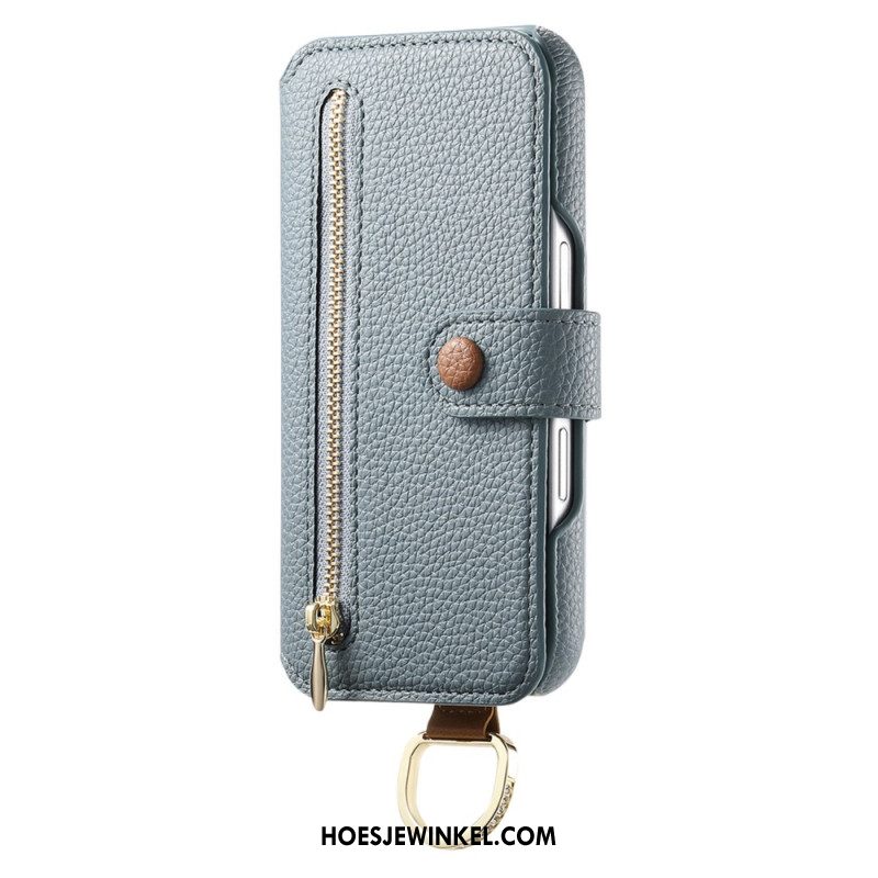 Leren Hoesje Voor Samsung Galaxy S25 5g Rfid-blokkering Van Imitatieleer