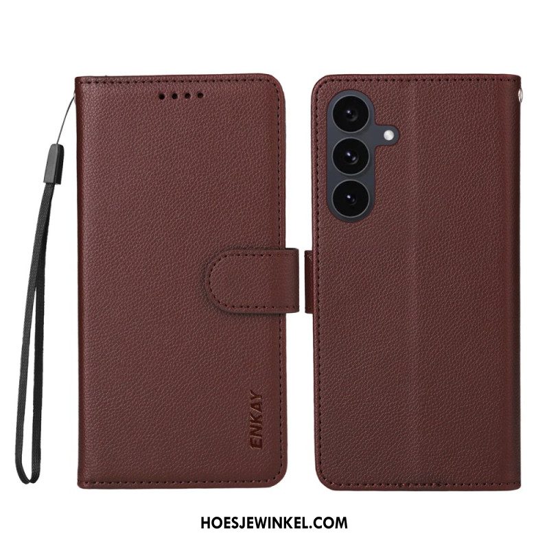 Leren Hoesje Voor Samsung Galaxy S25 Fe Enkay