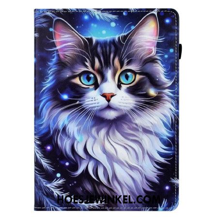 Leren Hoesje Voor Samsung Galaxy Tab S11 Winterkat