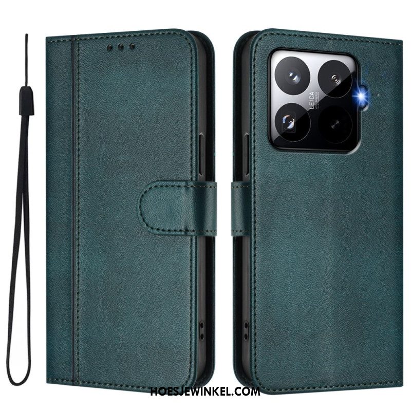 Leren Hoesje Voor Xiaomi 15t Pro Retro