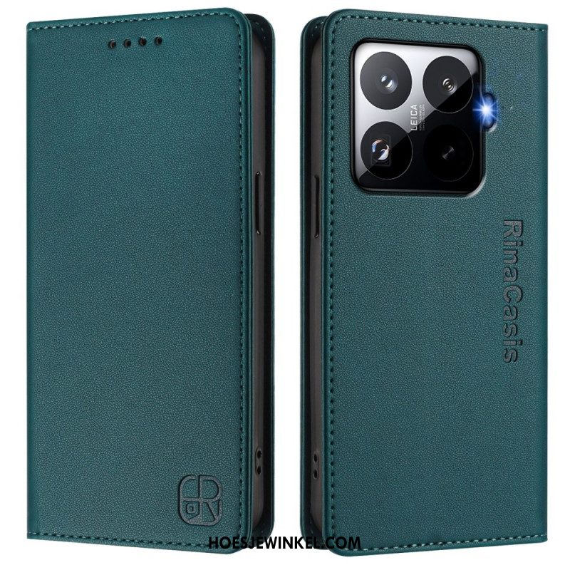 Leren Hoesje Voor Xiaomi 15t Pro Rfid-bescherming