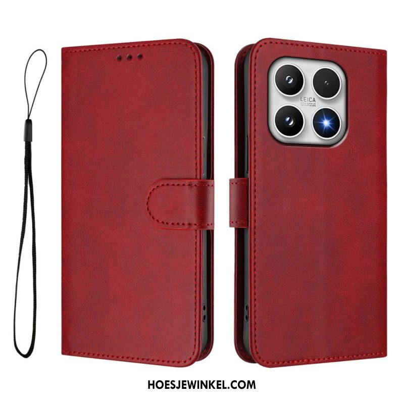 Leren Hoesje Voor Xiaomi 17 Rfid-bescherming Met Leerlook