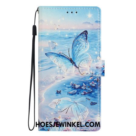 Leren Hoesje Voor Xiaomi Redmi Note 14 4g Oceaanvlinder