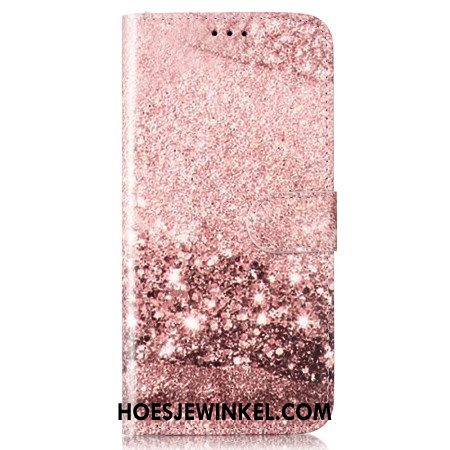 Leren Hoesje Voor Xiaomi Redmi Note 14 Pro 4g Roségoud Marmer