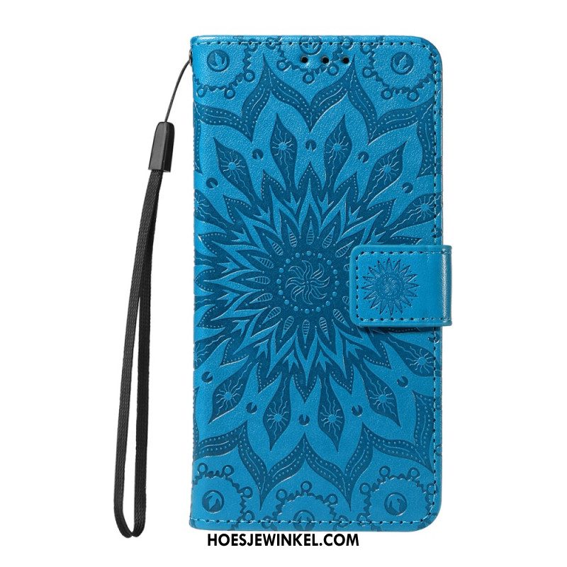 Leren Hoesje Voor Xiaomi Redmi Note 15 5g Zonnebloempatroon