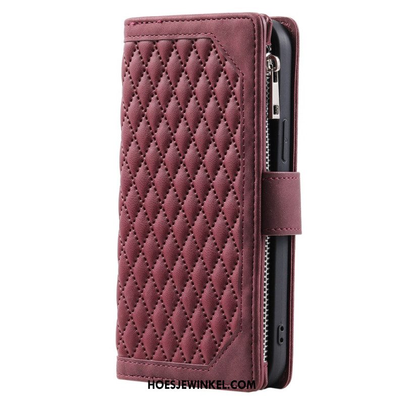 Leren Hoesje Xiaomi 15 Gewatteerd Portemonnee Bescherming Hoesje