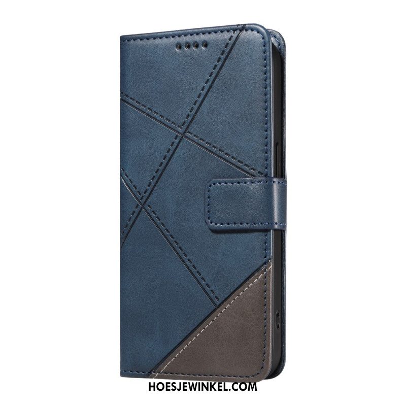 Leren Hoesje Xiaomi 15 Tweekleurige Lijnen En Strepen