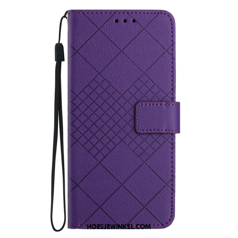 Leren Hoesje Xiaomi 15 Ultra Diamantpatroon