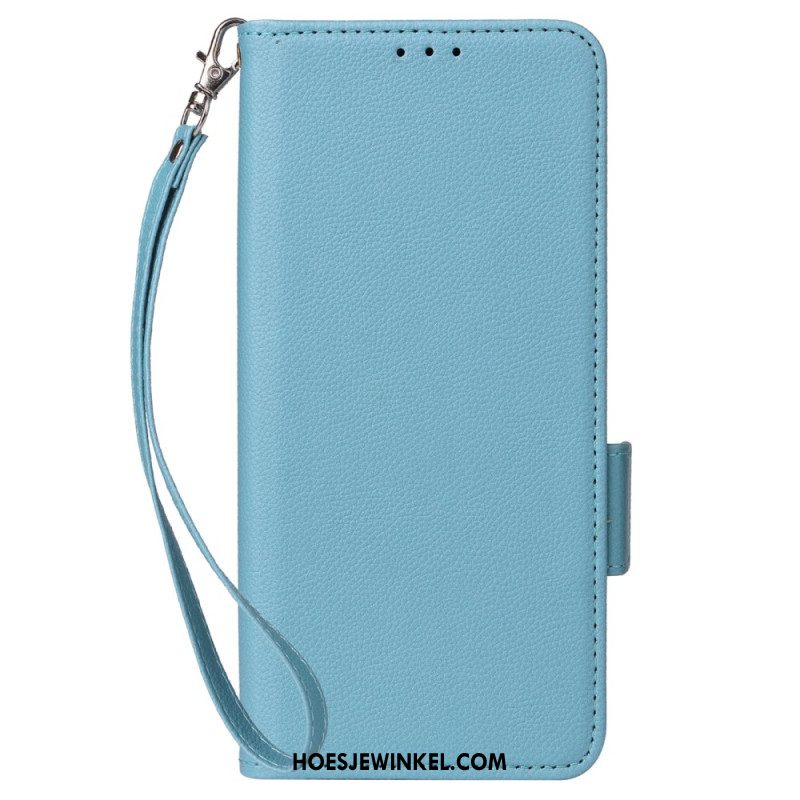 Leren Hoesje Xiaomi 15t Kunstleer Met Band Bescherming Hoesje