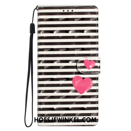 Leren Hoesje Xiaomi 15t Pro Strepen En Hart