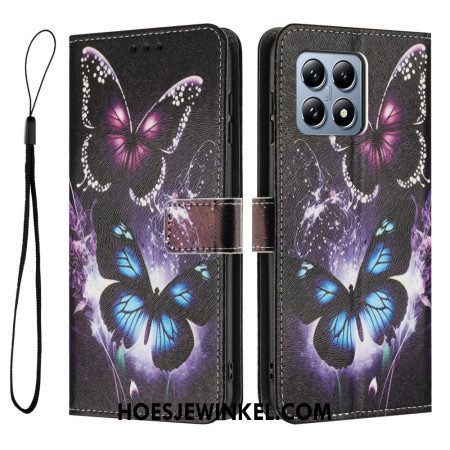 Leren Hoesje Xiaomi 15t Twee Vlinders Bescherming Hoesje