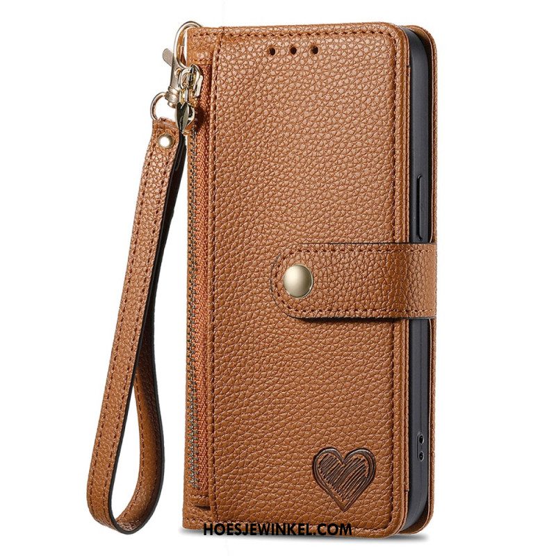 Leren Hoesje Xiaomi 17 Pro Rfid-blokkerend Hartontwerp