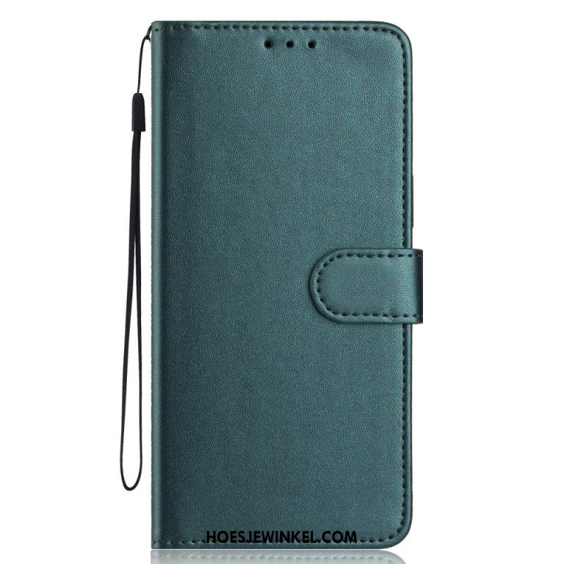 Leren Hoesje Xiaomi 17 Strakke Lijnstijl