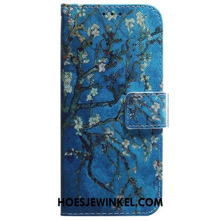 Leren Hoesje Xiaomi Redmi Note 15 5g Abrikozenbloesem Bescherming Hoesje