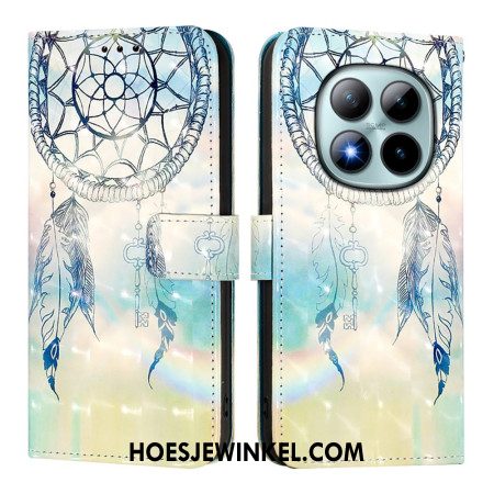 Leren Hoesje Xiaomi Redmi Note 15 Pro Plus 5g Dromenvanger Met Aquarelprint