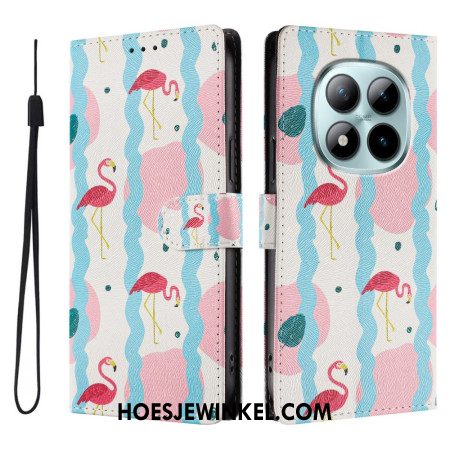 Leren Hoesje Xiaomi Redmi Note 15 Pro Plus 5g Flamingo's Bescherming Hoesje