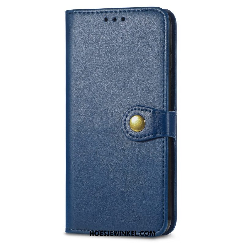 Leren Hoesje Xiaomi Redmi Note 15 Pro Plus 5g Gouden Sluiting