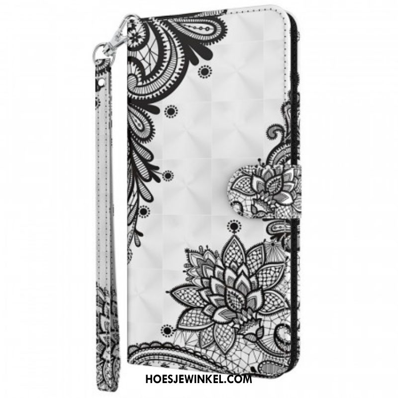 Leren Hoesje voor Moto E40 / E30 / E20 Chique Kant