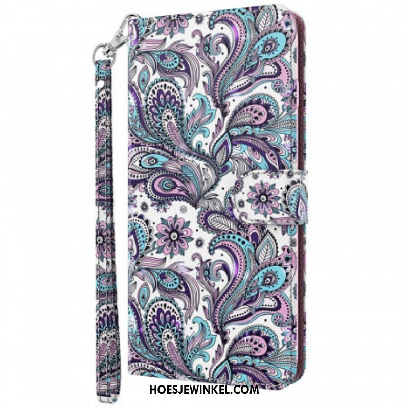 Leren Hoesje voor Moto G51 5G Paisley