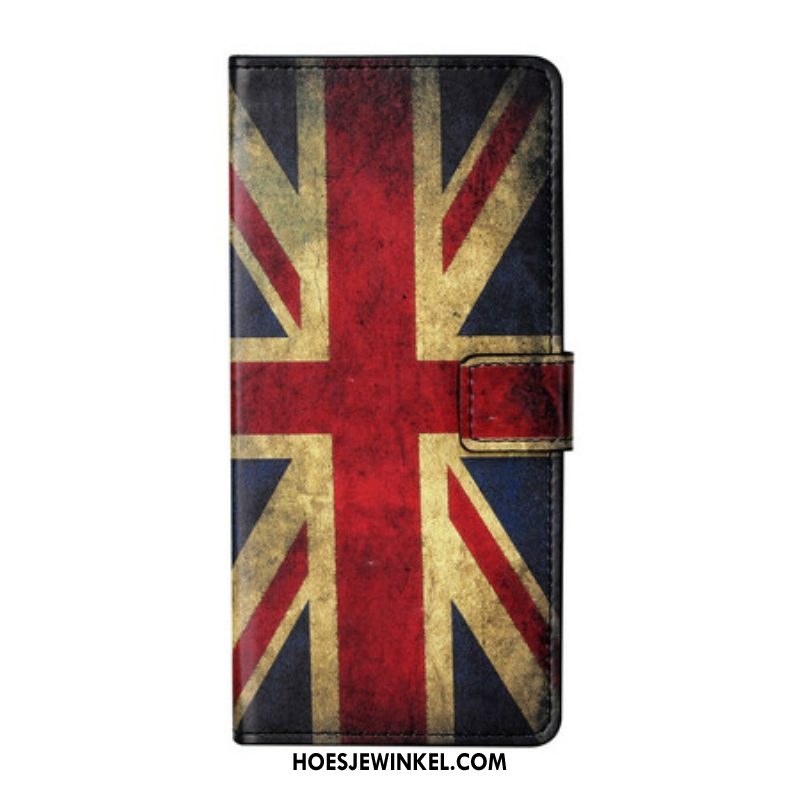 Leren Hoesje voor OnePlus Nord 2 5G Engelse Vlag