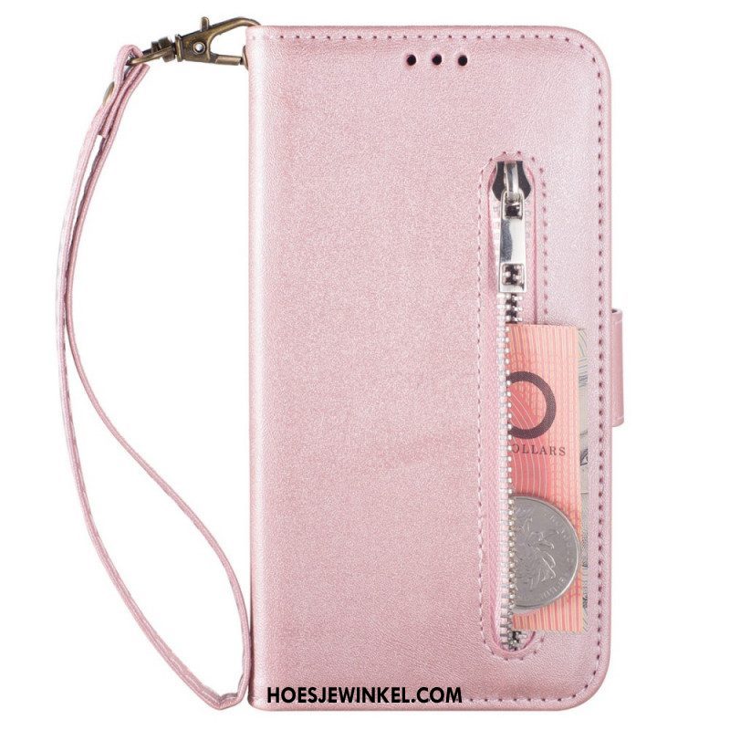 Leren Hoesje voor Samsung Galaxy A53 5G Portemonnee Met Lanyard