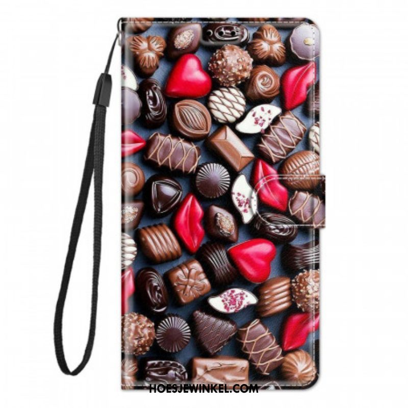 Leren Hoesje voor Samsung Galaxy M23 5G Chocolade