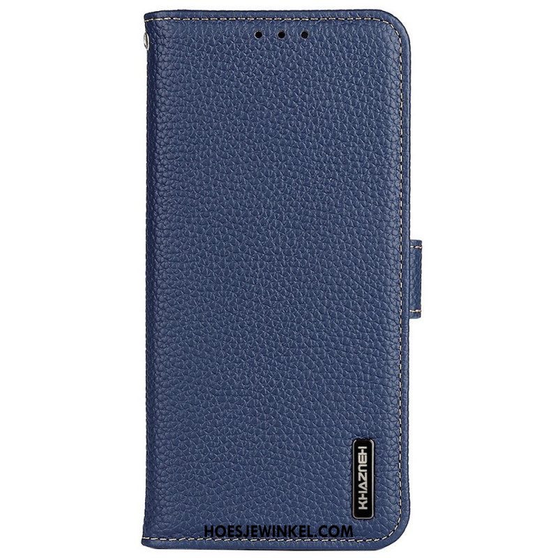 Leren Hoesje voor Samsung Galaxy M33 5G Khazneh Lychee Leer