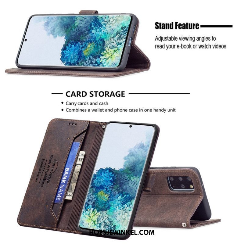 Leren Hoesje voor Samsung Galaxy S20 Plus / S20 Plus 5G Rfid Binfen-kleur