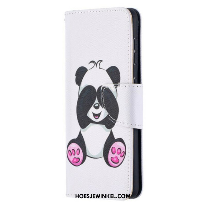 Leren Hoesje voor Samsung Galaxy S21 5G Panda-plezier